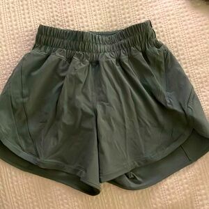 Lululemon size 4 shorts. Light green.